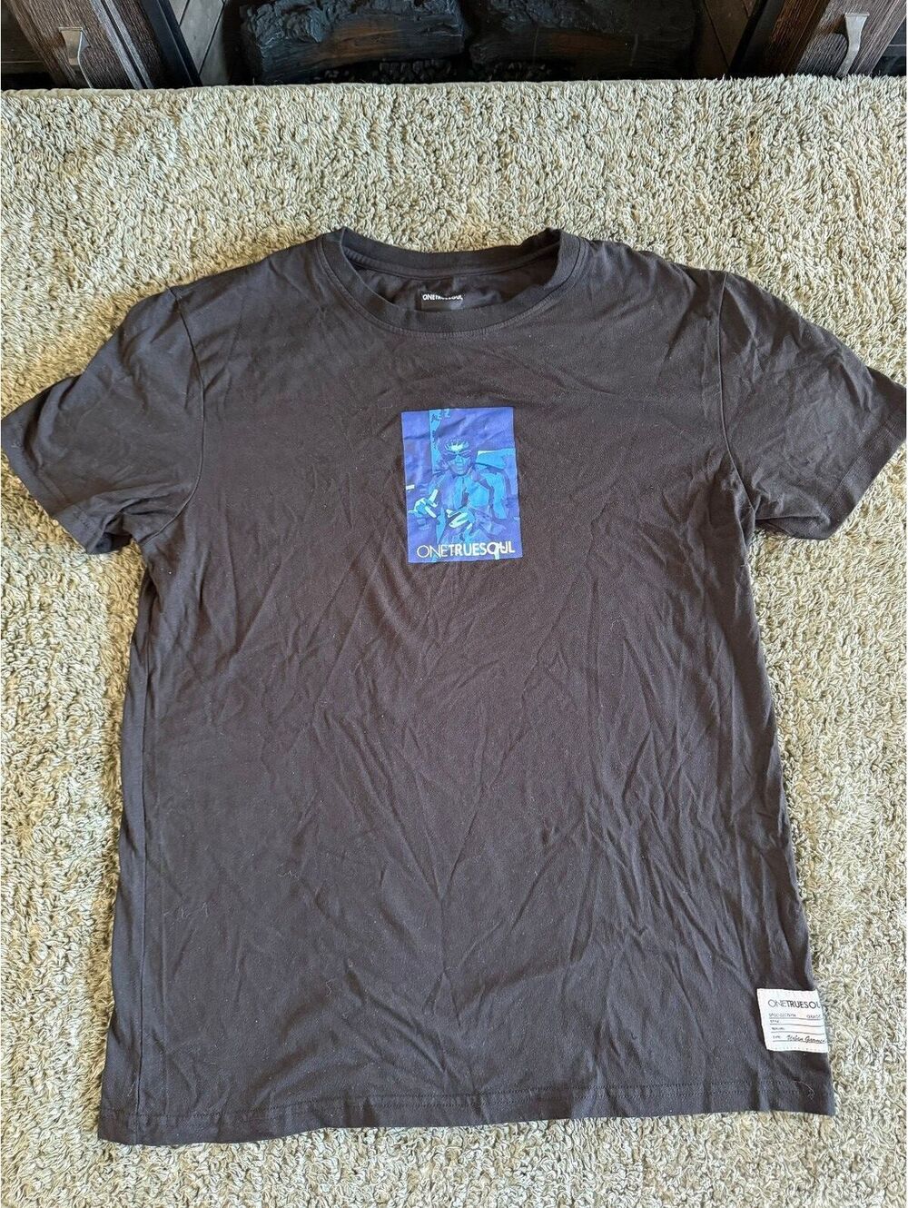 One True Soul Men's Large Black Urban Garment T-Shirt